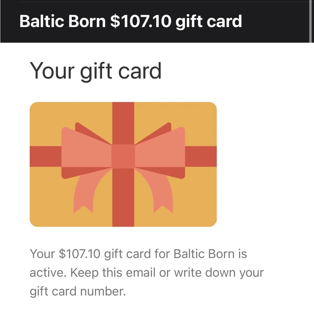Baltic Born eGift Card
